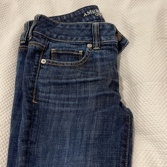 American Eagle Artist Crop Stretch Jeans Size 0 - Picture 10 of 10